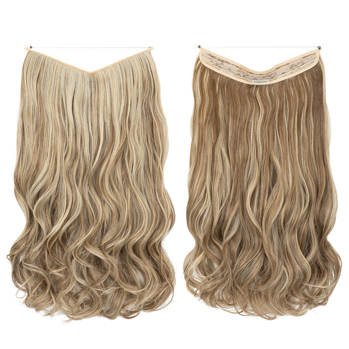 Unsichtbare Haar Extensions - Gewellt