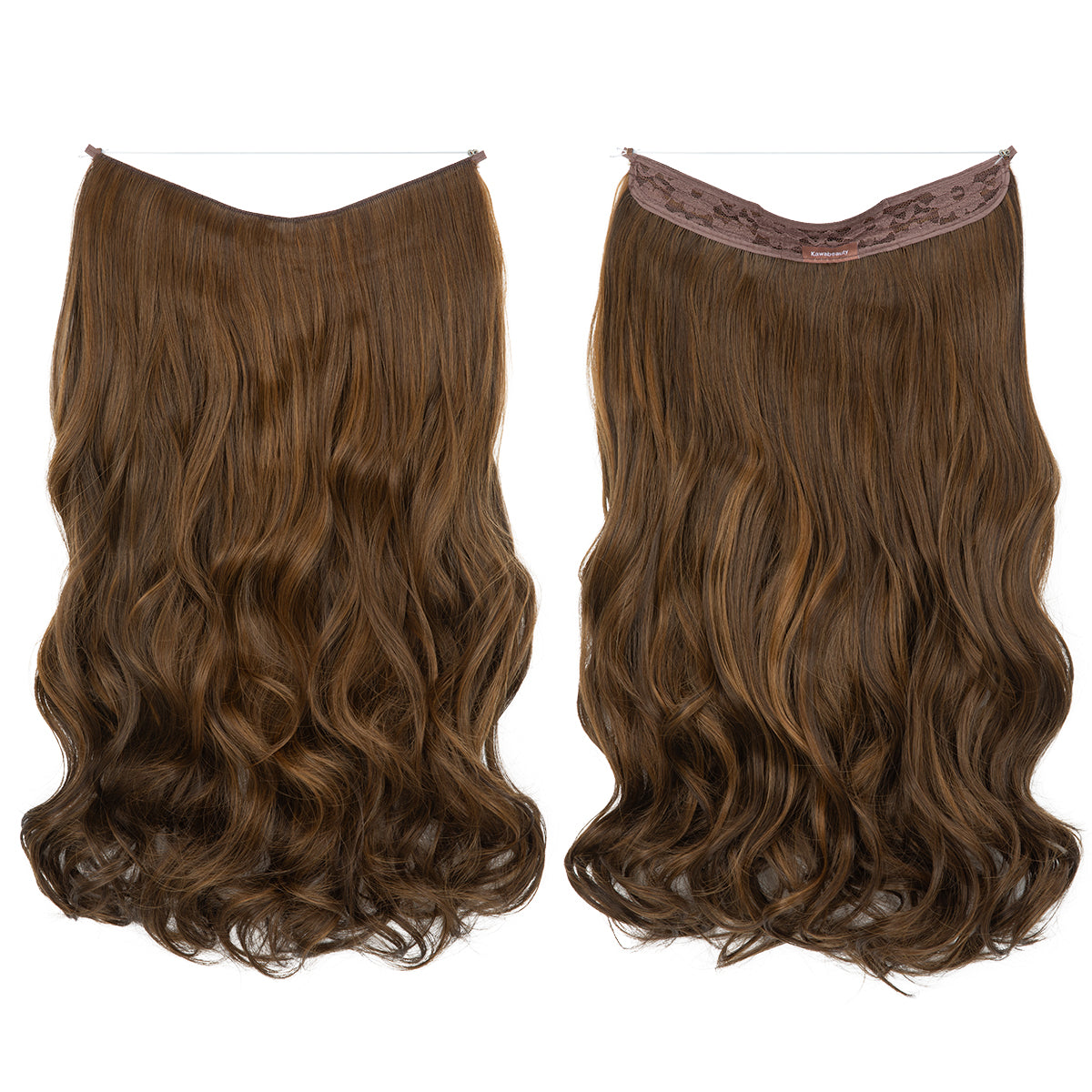 Unsichtbare Haar Extensions - Gewellt