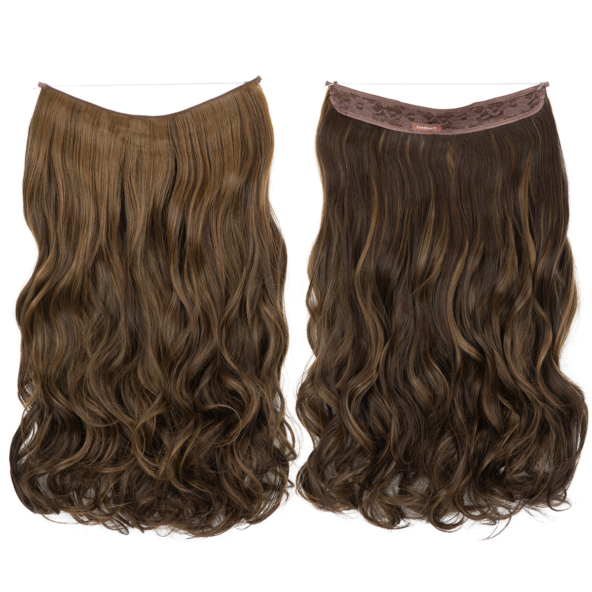 Unsichtbare Haar Extensions - Gewellt