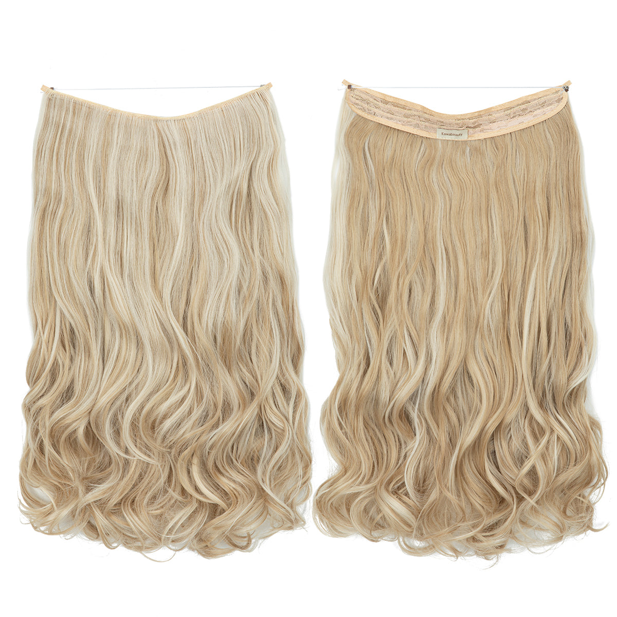 Unsichtbare Haar Extensions - Gewellt