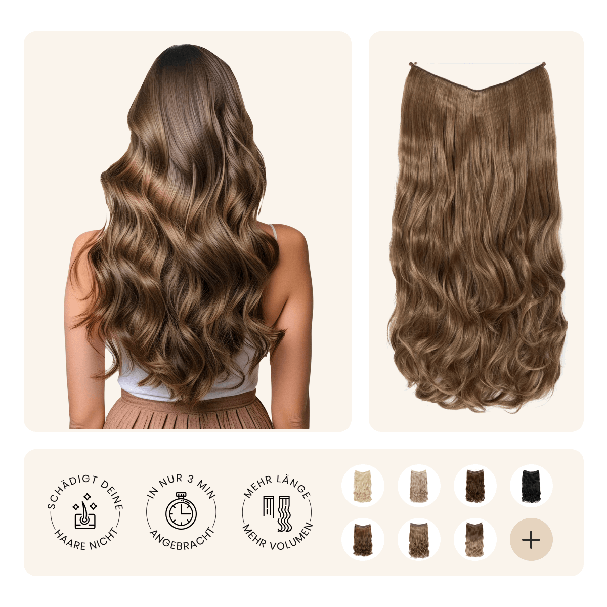HAAR EXTENSIONS | VERLÄNGERUNG 40CM & 55CM - Deals