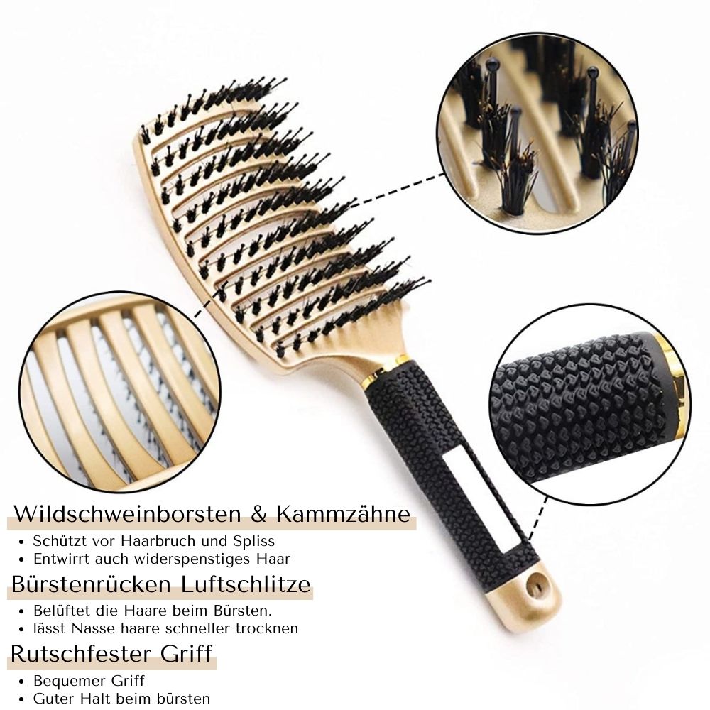 HAARPFLEGE-ENTWIRRUNGS-BÜRSTE