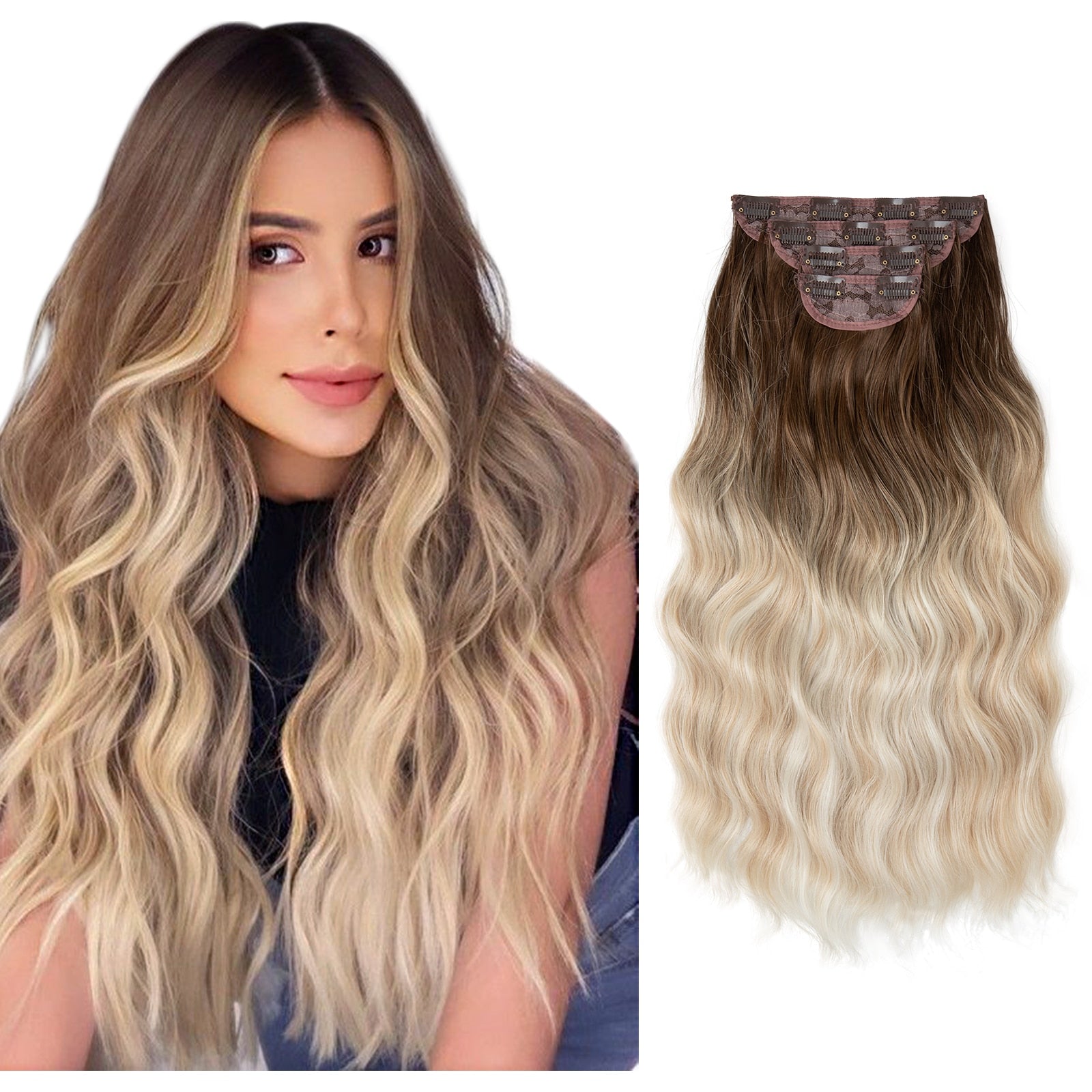 4 teiliges - Clip-in Extensions | 55cm - 190g - Deals