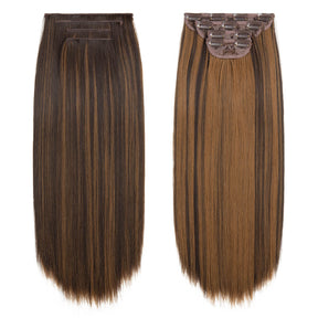 4 teiliges - Clip-in Extensions | Glatt