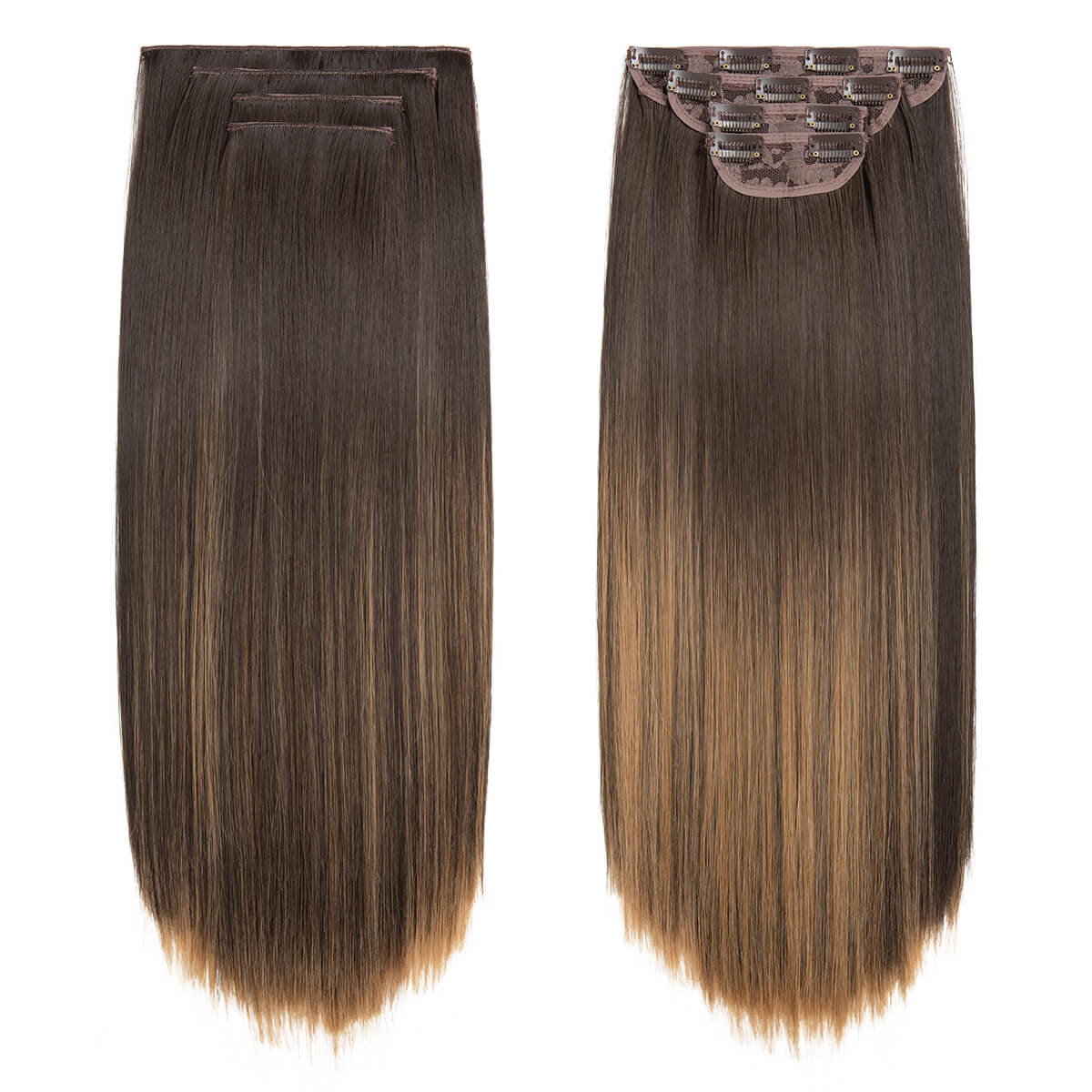 4 teiliges - Clip-in Extensions | Glatt