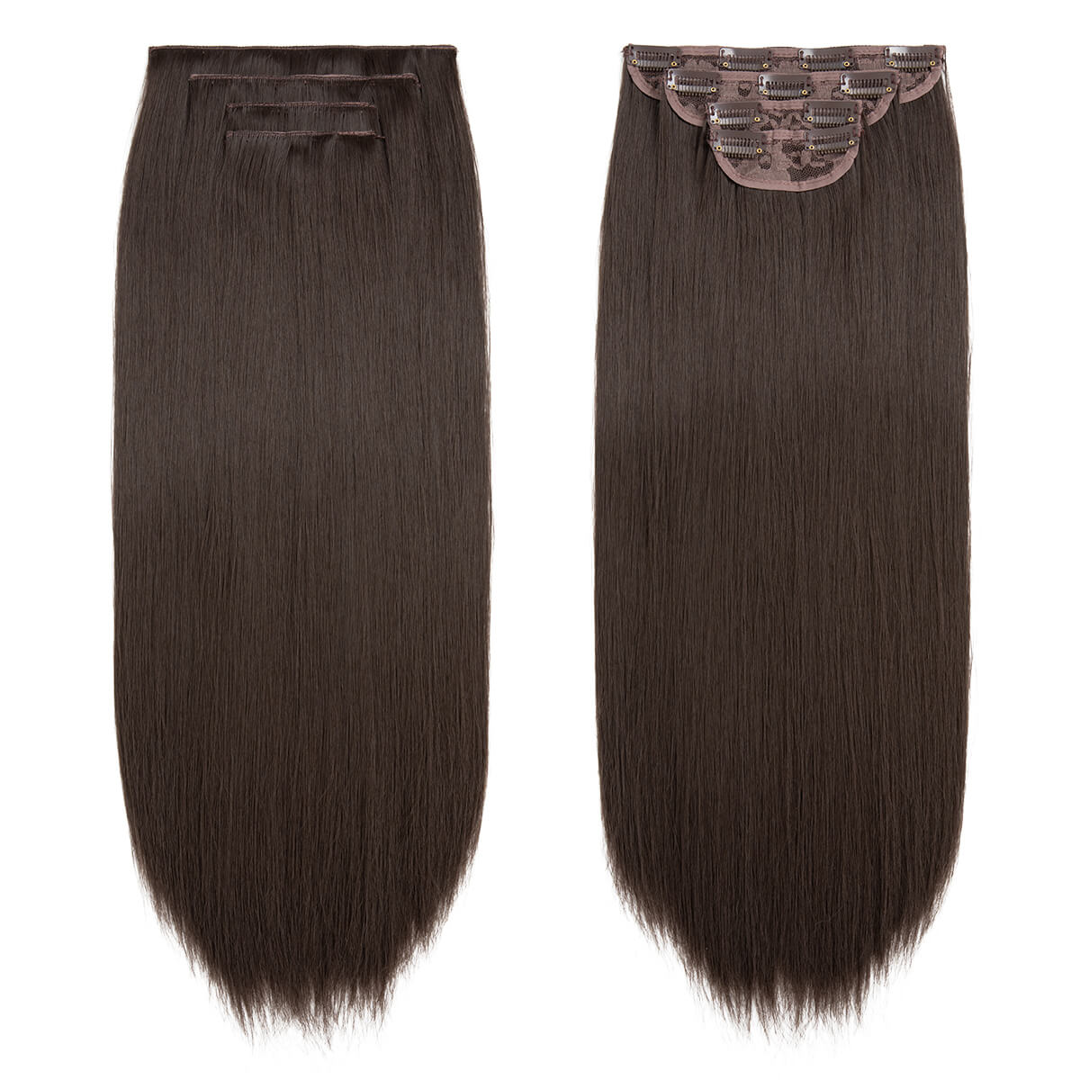 4 teiliges - Clip-in Extensions | Glatt