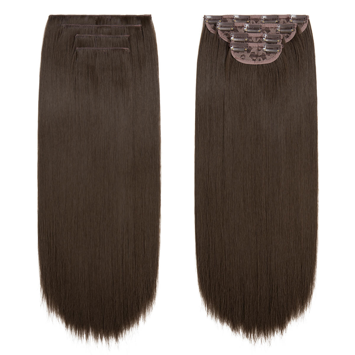 4 teiliges - Clip-in Extensions | Glatt