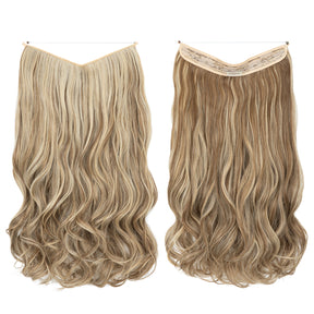 Unsichtbare Haar Extensions - Gewellt