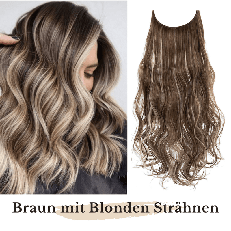 6D Hair Extensions – 100% Brasilianisches Echthaar, 22 Zoll, Mit Clips, Für Salon & Heimgebrauch