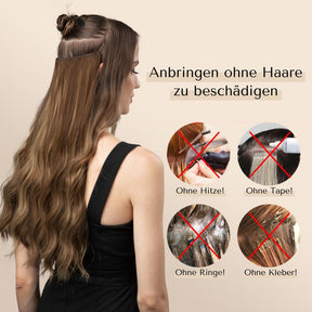 HAAR EXTENSIONS 2.0 | MIT BAND & CLIP | 40CM - 50CM - 60CM