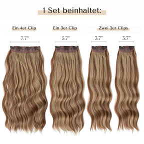 4 teiliges - Clip-in Extensions | 55cm - 190g