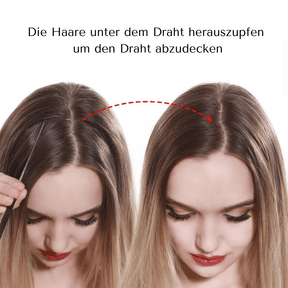 Unsichtbare Haar Extensions - Gewellt