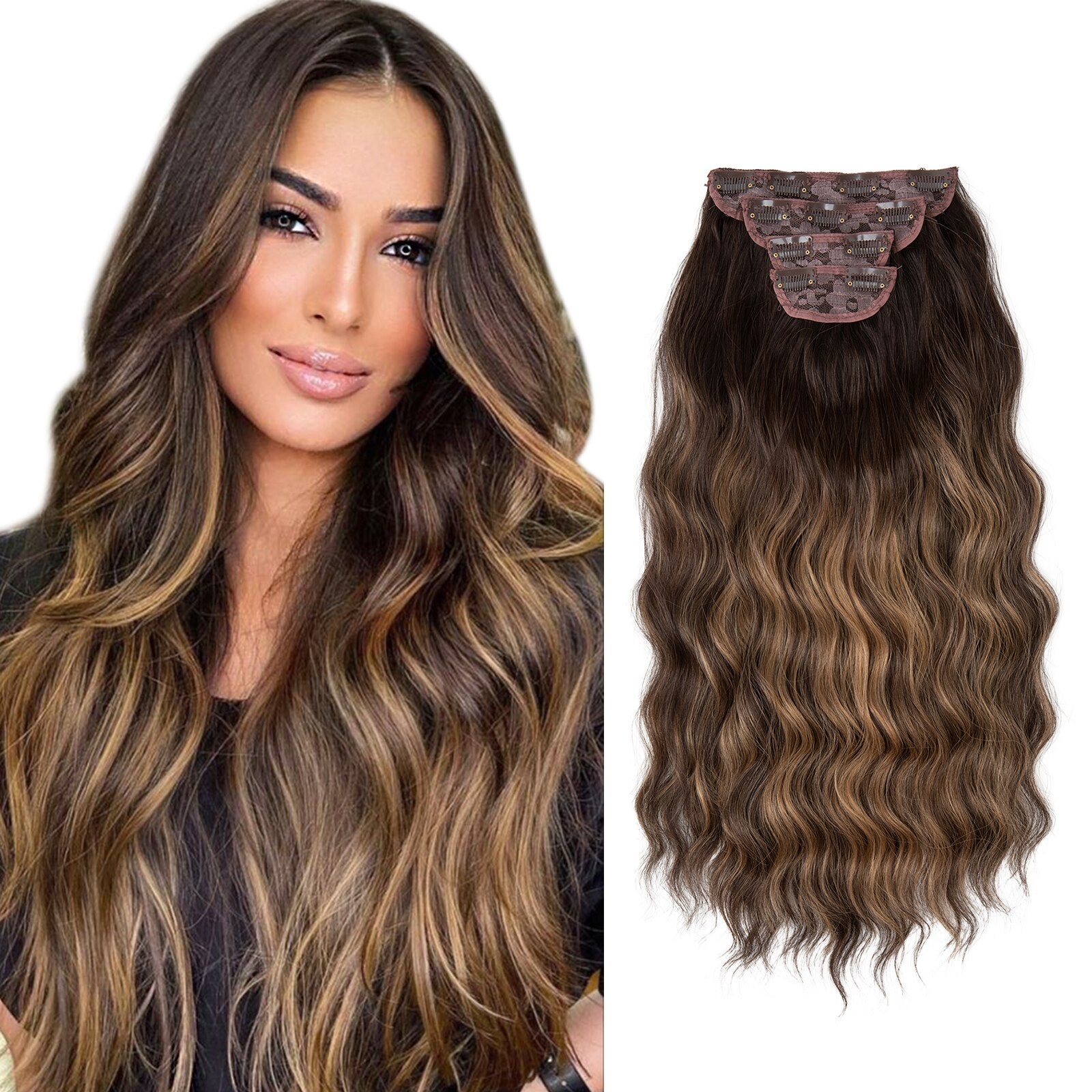 4 teiliges - Clip-in Extensions | 55cm - 190g