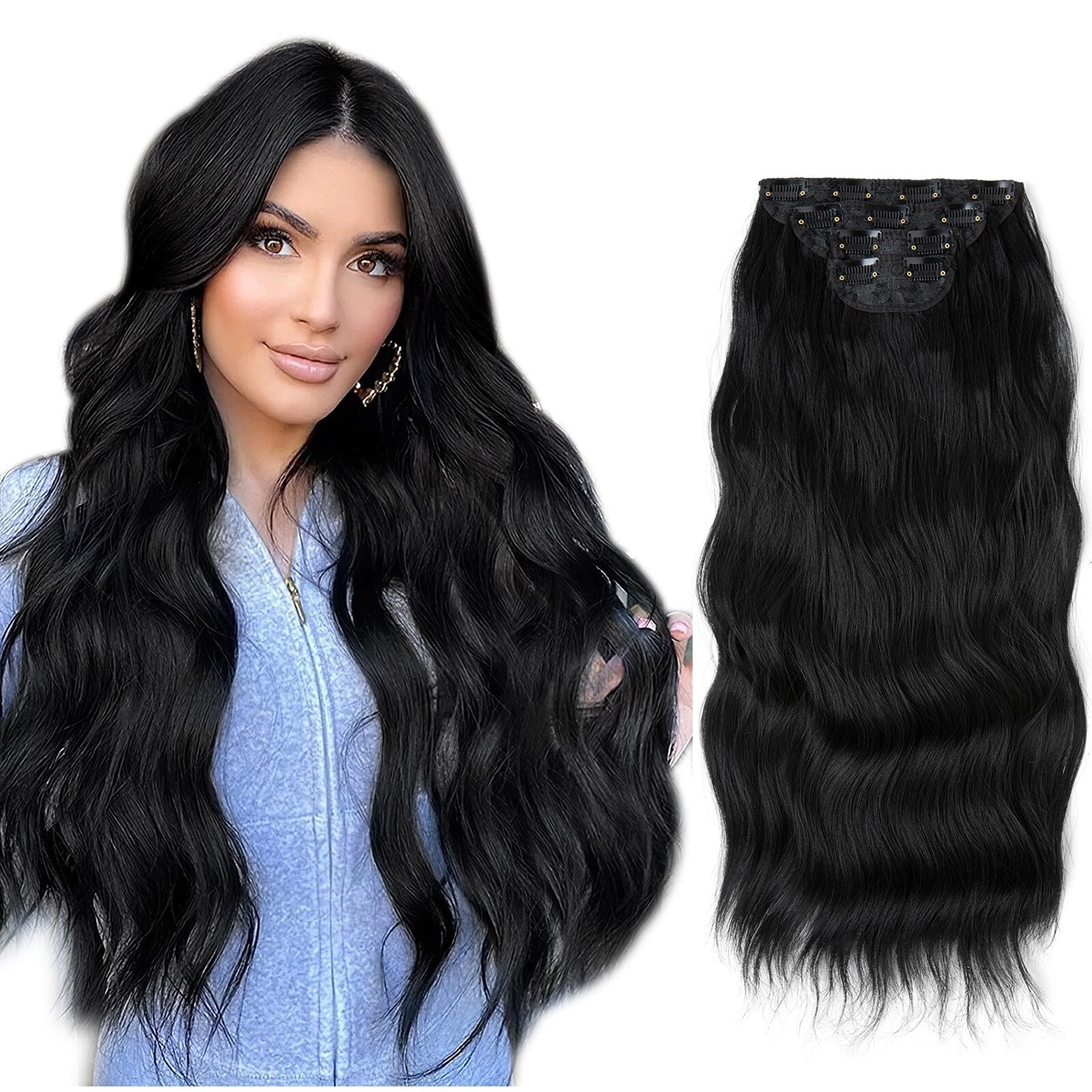 4 teiliges - Clip-in Extensions | 55cm - 190g